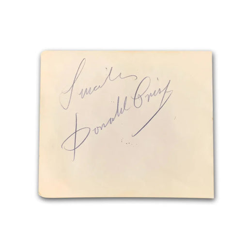 Donald Crisp / Joe E Brown Dual Signed Album Page Cut JSA COA Autograph