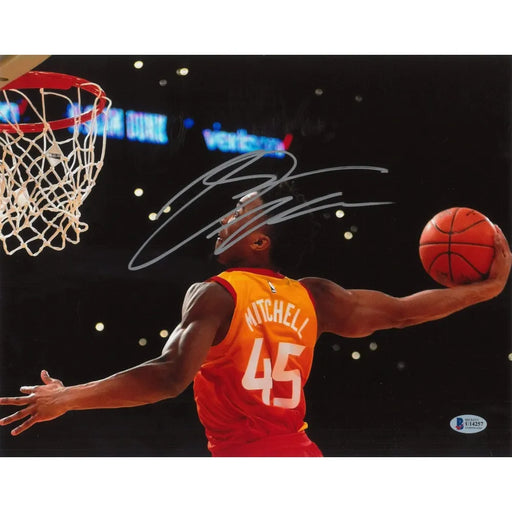 Donovan Mitchell Hand Signed 11x14 Photo BAS COA Autograph Utah Jazz