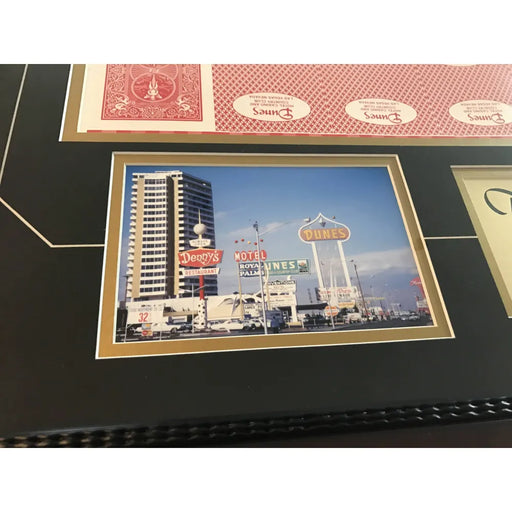 Dunes Las Vegas Uncut Poker Card Sheet Collage Frame Hotel Playing Cards Strip