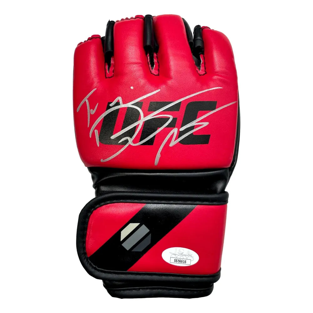 Dustin Poirier Autographed Official UFC Red Glove Hand Signed JSA COA Authentic