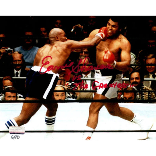 Earnie Shavers Signed 8x10 Photo vs. Muhammad Ali Inscribed Greatest #D/10 COA