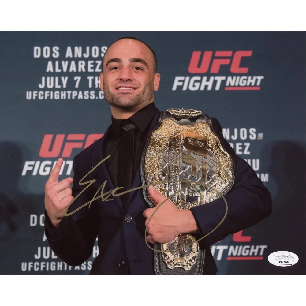 Eddie Alvarez Hand Signed 8x10 Photo UFC Fighter JSA COA Autograph