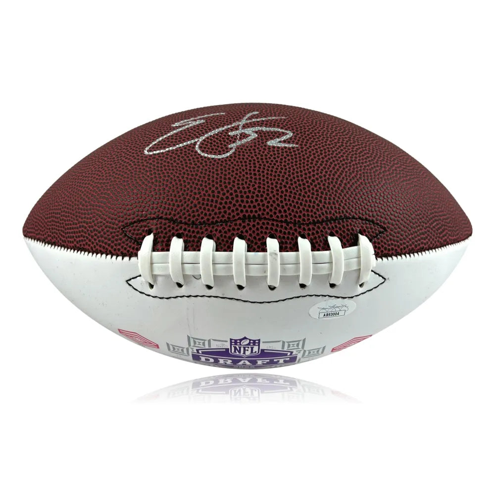 Edgerrin James Signed 2022 NFL Draft Football Colts COA JSA Autographed