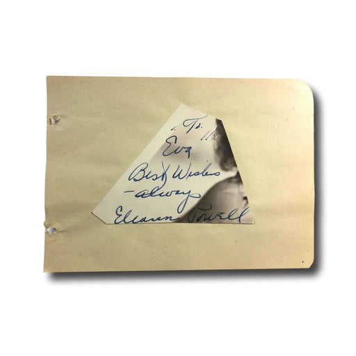 Eleanor Powell Hand Signed Album Page Cut JSA COA Autograph Born To Dance