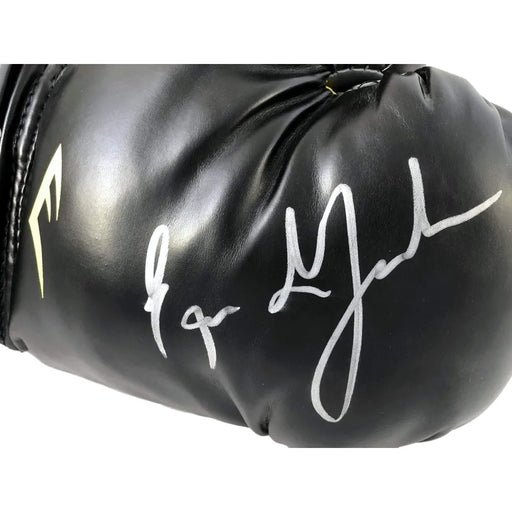 Erik Morales Hand Signed Everlast Boxing Glove JSA COA Autograph Eric Black