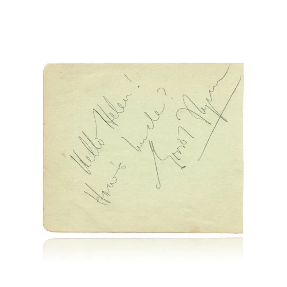 Errol Flynn Hand Signed Album Page Cut JSA COA Autograph Robin Hood Hollywood