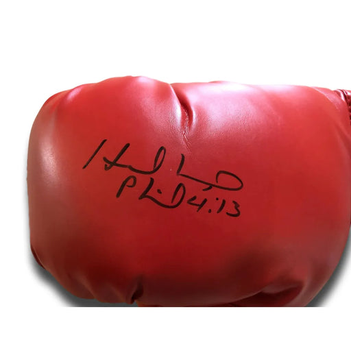 Evander Holyfield Signed Everlast Red Boxing Glove JSA COA Autograph Tyson