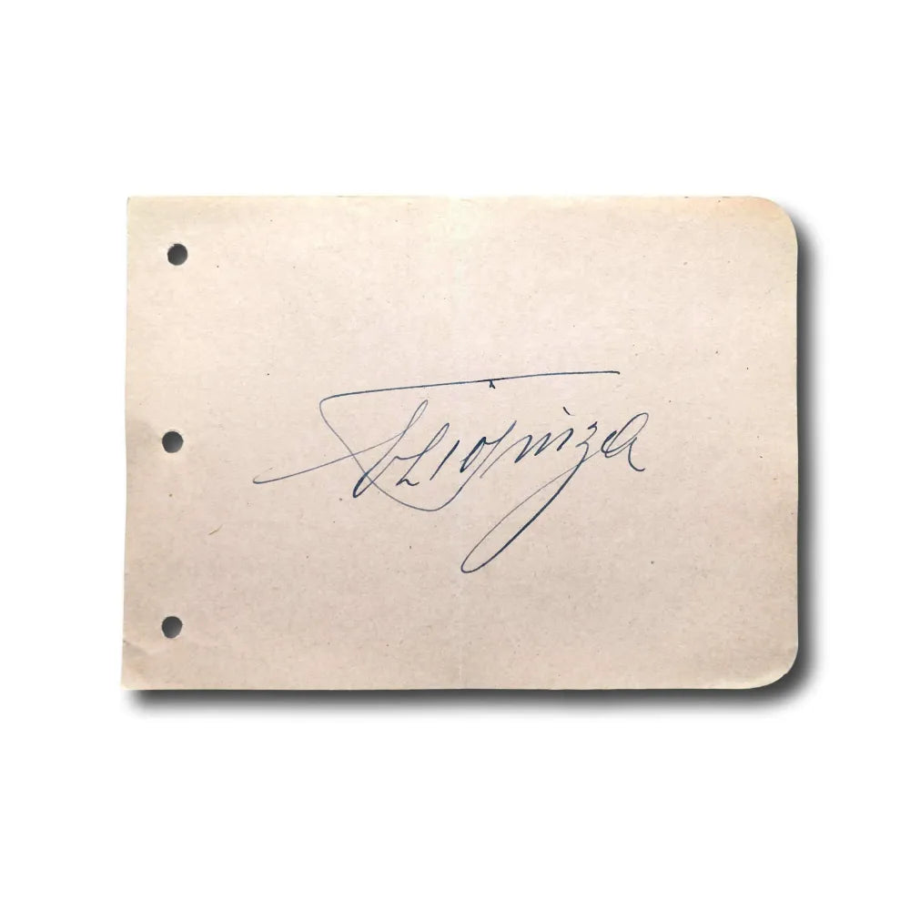 Ezio Pinza Hand Signed Album Page Cut JSA COA Autograph Actor Mr Imperium