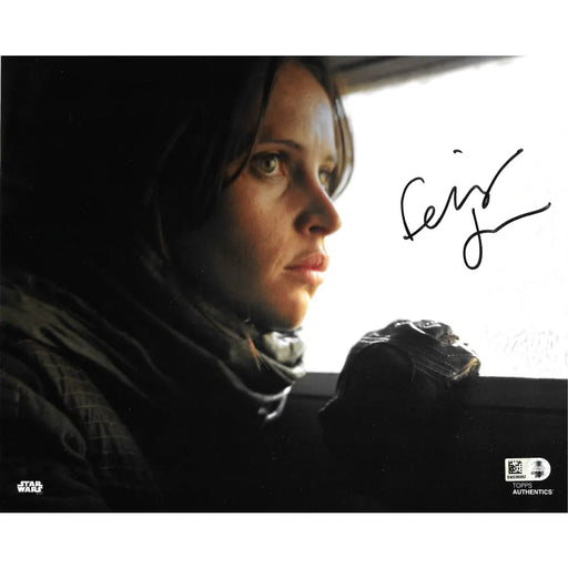 Felicity Jones Autographed 8x10 Photo Topps COA Star Wars Jyn Erso Jedi Signed