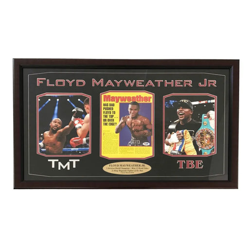 Floyd Mayweather Signed 8X10 Photo Collage COA PSA/DNA Money Autograph Framed