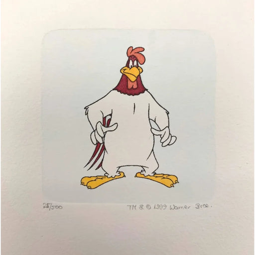 Foghorn Leghorn Etching Artwork Sowa & Reiser #D/500 Looney Tunes Hand Painted