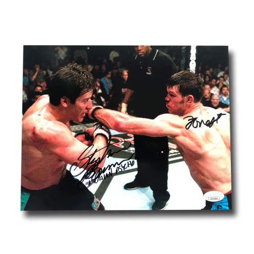 Forrest Griffin / Stephan Bonnar Dual Signed 8X10 Photo UFC JSA COA Autograph 2