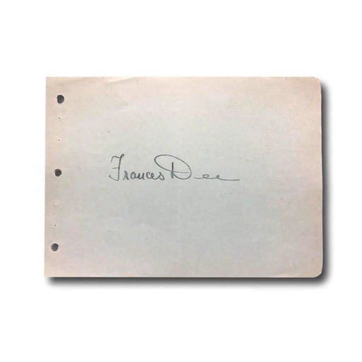 Frances Dee Hand Signed Album Page Cut JSA COA Autograph Little Women
