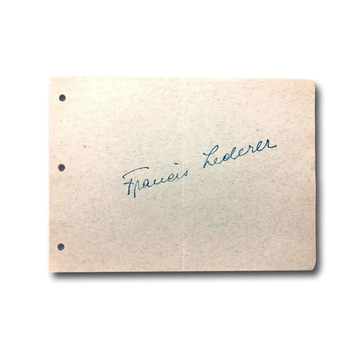 Francis Lederer Hand Signed Album Page Cut JSA COA Autograph Dracula Actor