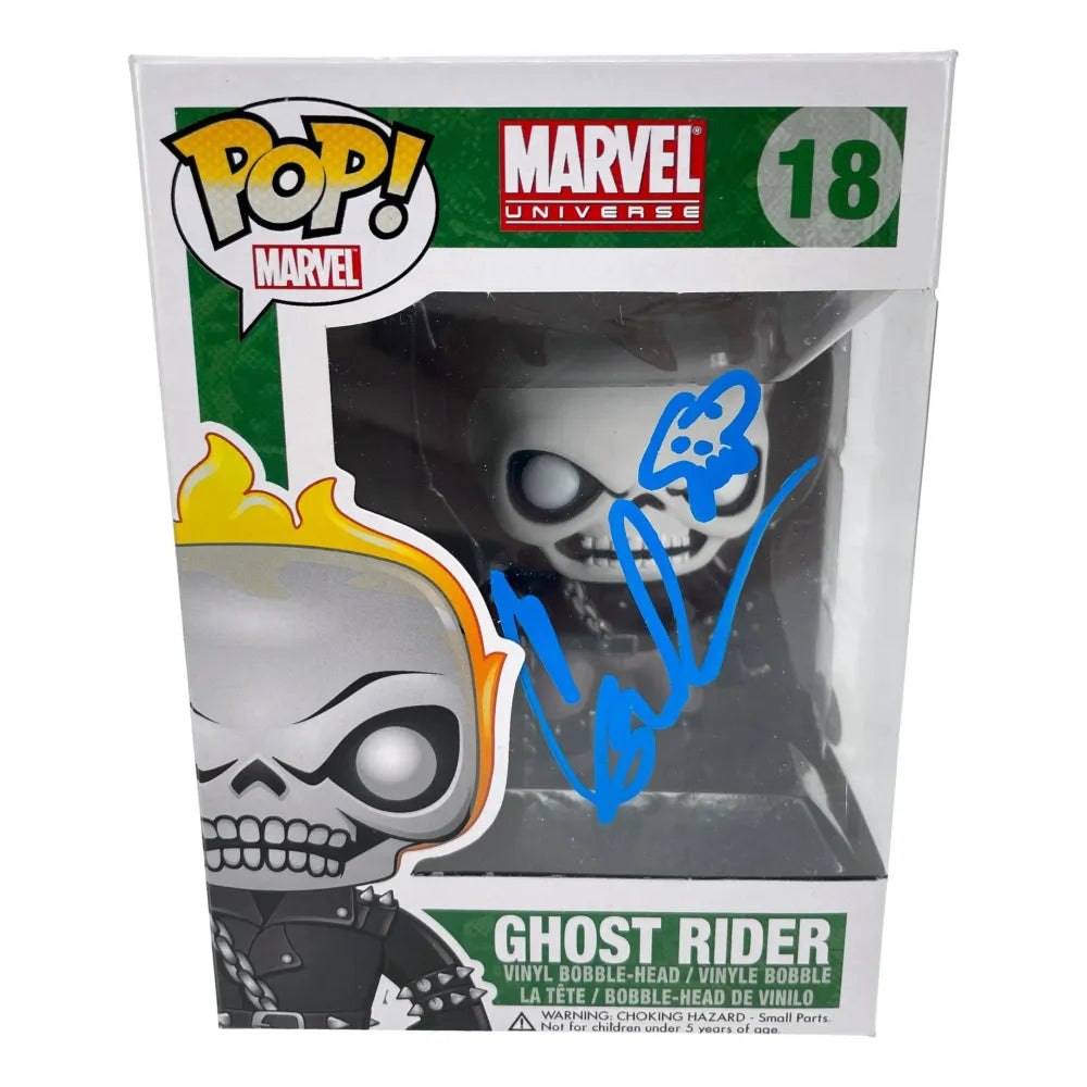 Gabriel Luna Autographed Ghost Rider Funko Pop #18 Vaulted JSA COA Signed Marvel