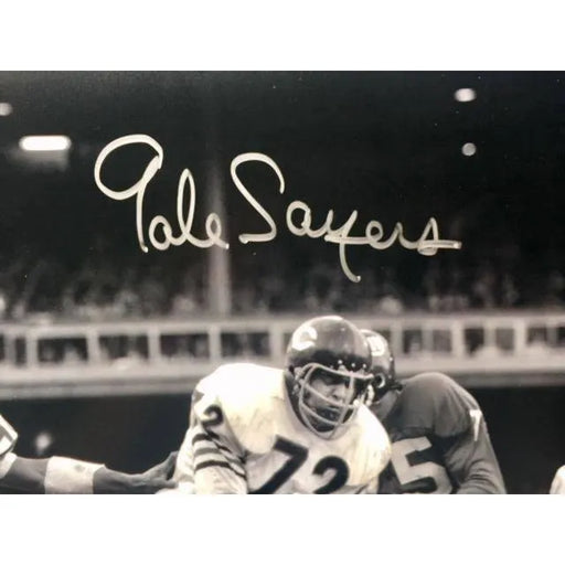 Gale Sayers Signed Chicago Bears 16X20 Photo COA JSA B&W Autograph Running