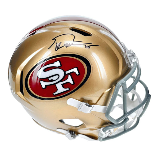 George Kittle Autographed San Francisco 49ers Full Size Speed Helmet BAS Signed