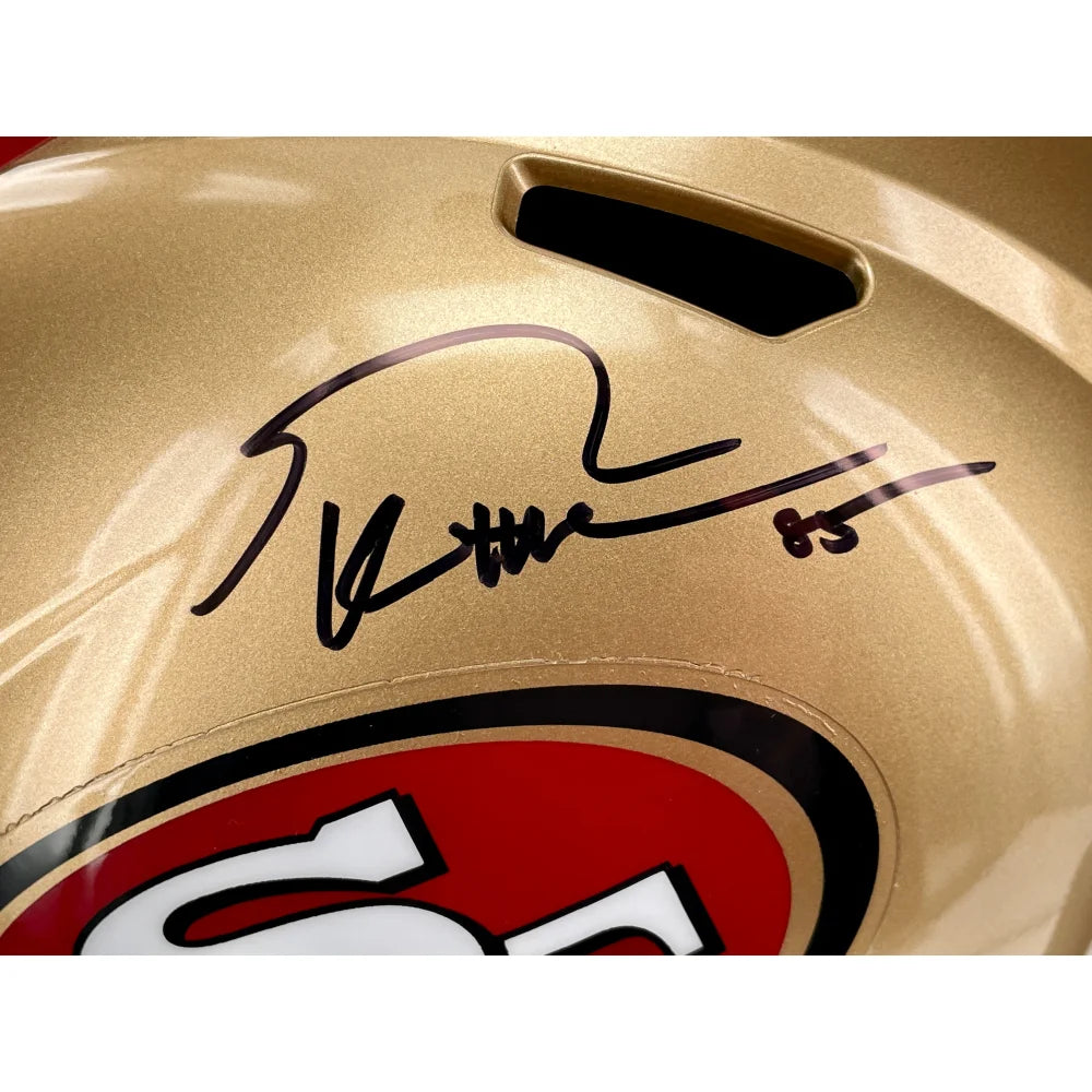 George Kittle Signed 49ers Authentic Lunar Speed Flex Helmet BAS – Denver  Autographs