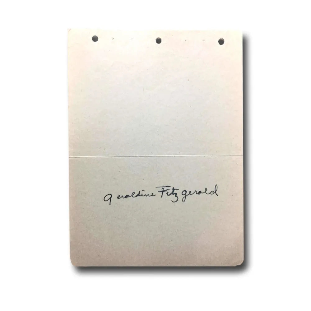 Geraldine Fitzgerald Hand Signed Album Page Cut JSA COA Autograph Actress