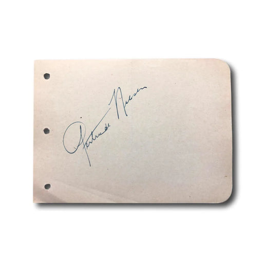 Gertrude Niesen Hand Signed Album Page Cut JSA COA Autograph Actress Cheering
