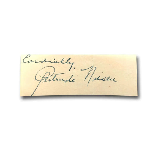 Gertrude Niesen Hand Signed Page Cut JSA COA Autograph Actress Singer