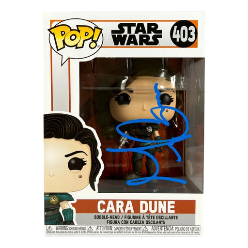 Gina Carano Signed Funko Pop #403 COA JSA Cara Dune Mandalorian Star Wars