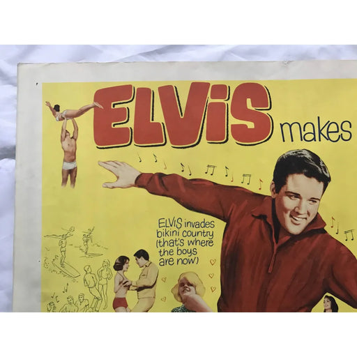 Girl Happy 1965 Original Movie Poster First Issue 22X28 Elvis Presley