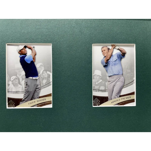 Golf Greats Framed 10 Trading Card Collage Lot Tiger Woods Jack Nicklaus Arnold