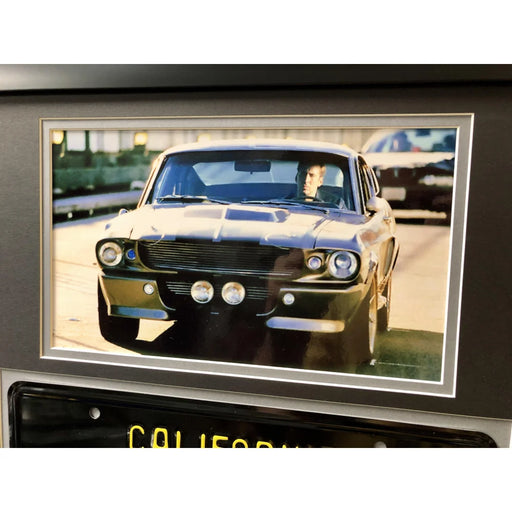 Gone in 60 Seconds Nicolas Cage Movie Car License Plate Framed Collage Jolie