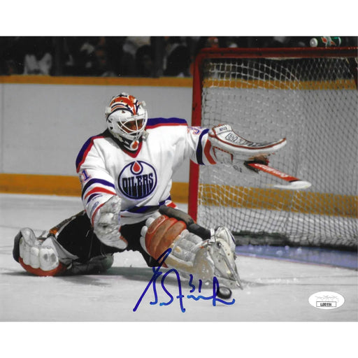Grant Fuhr Autographed 8x10 Photo JSA COA NHL Edmonton Oilers Signed Butterfly