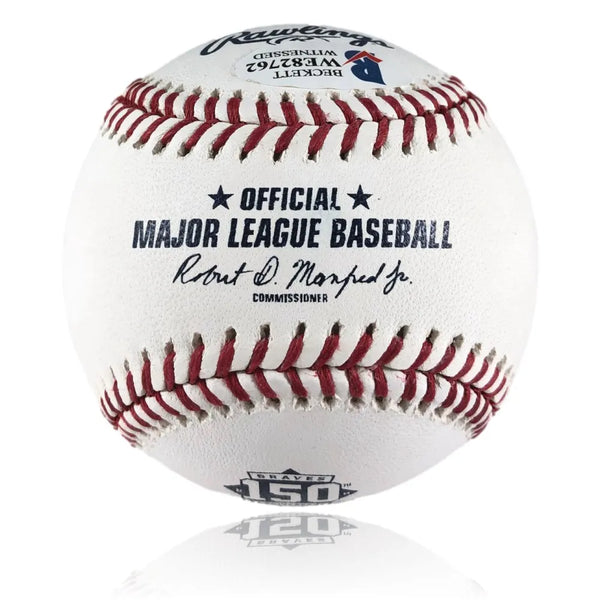 Greg Maddux Autographed World Series Baseball 95 WS Champs BAS COA Signed