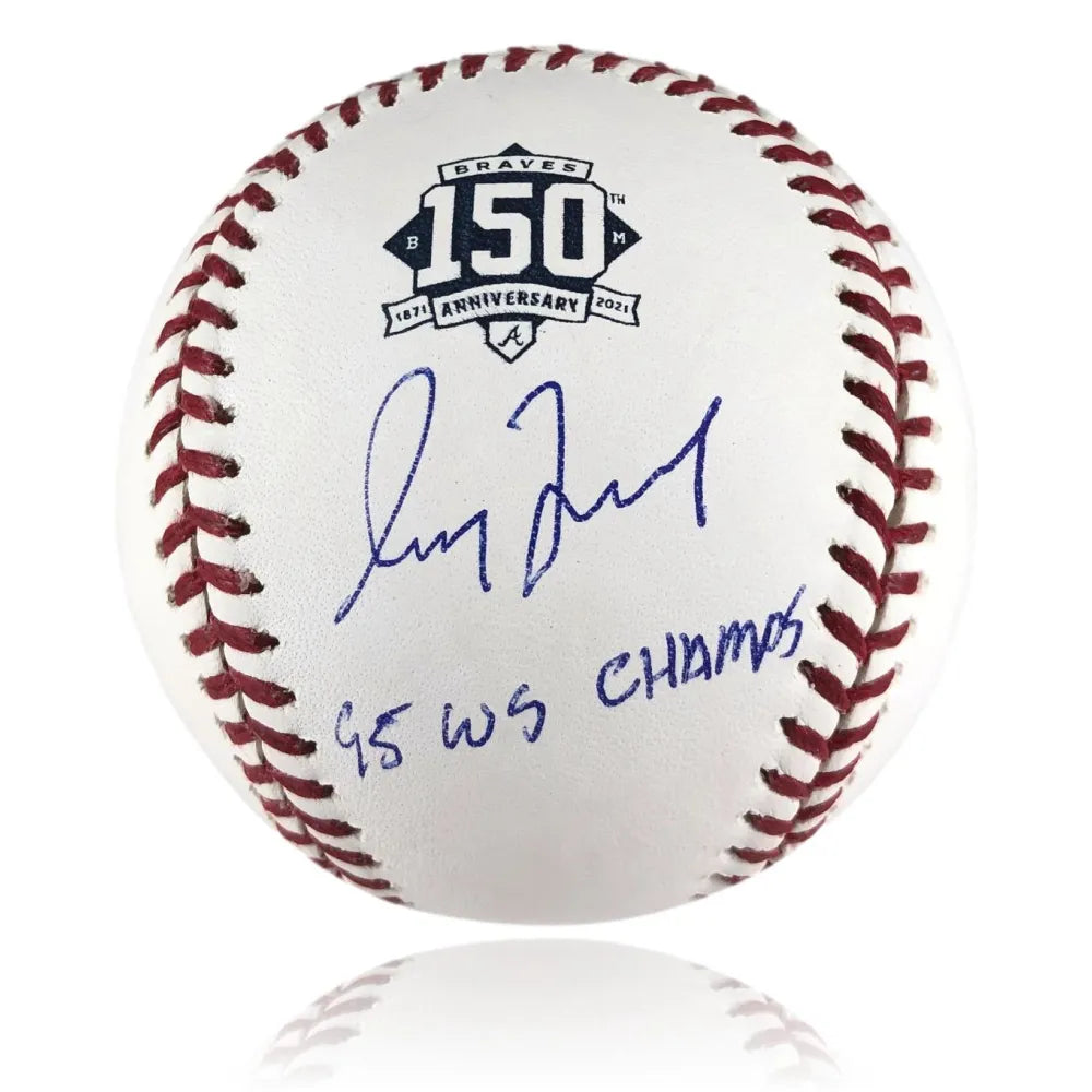Greg Maddux Autographed World Series Baseball 95 WS Champs BAS COA Signed -  - Inscriptagraphs Memorabilia