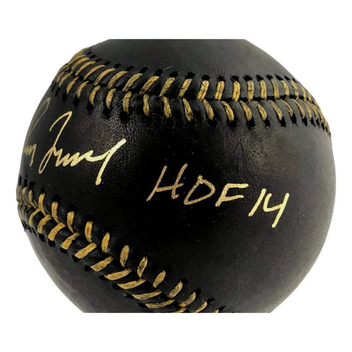 Greg Maddux Signed Inscribed HOF 14 Black OMLB Baseball MLB Authentication COA