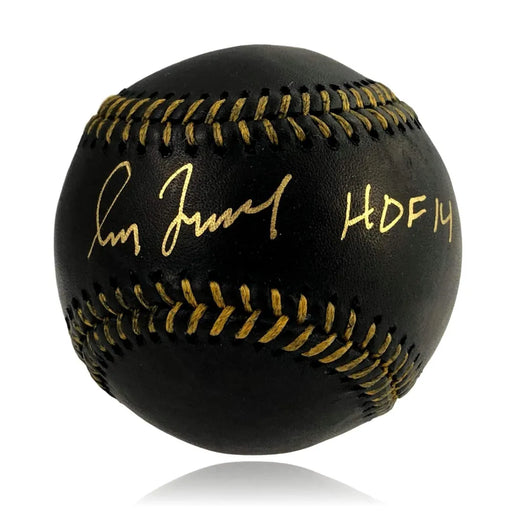 Greg Maddux Signed Inscribed HOF 14 Black OMLB Baseball MLB Authentication COA