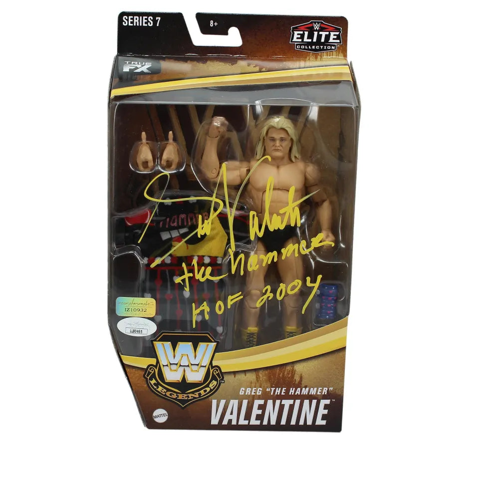 Greg Valentine Autographed WWE Mattel Elite Legends Series 7 Action Figure JSA