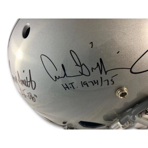 Griffin George Smith Signed Ohio State Helmet Radtke COA Autograph Archie Eddie