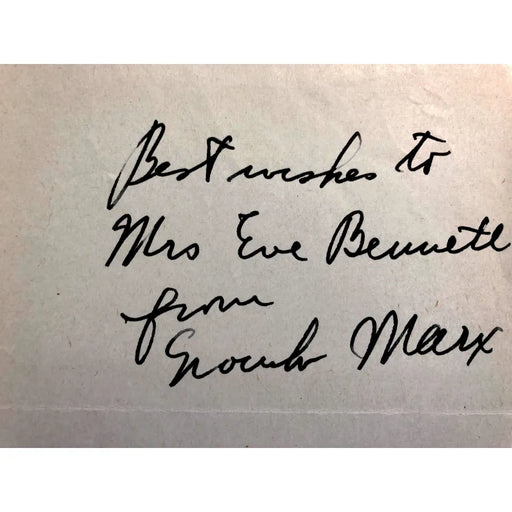 Groucho Marx Signed Album Page JSA COA Cut Autograph Brothers Chico Harpo Zeppo