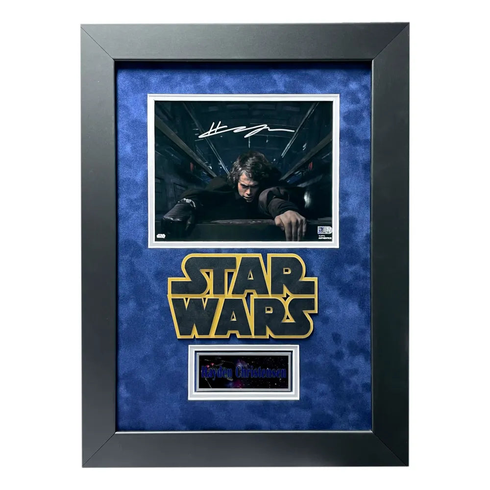 Hayden Christensen Autographed Star Wars 8x10 Photo Framed Anakin Skywalker