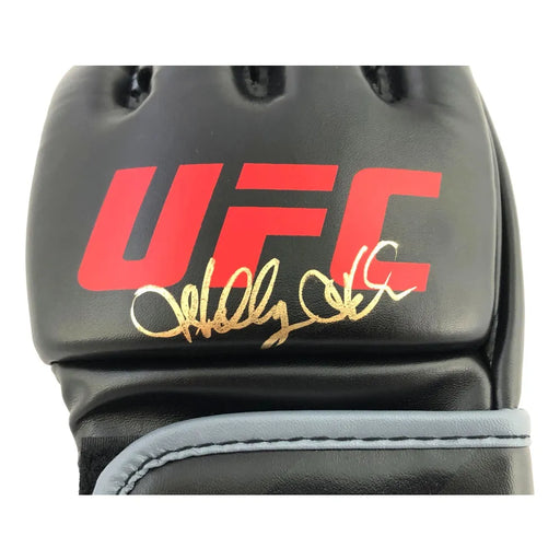Holly Holm Hand Signed UFC Black Glove Autograph 2 COAs JSA Inscriptagraphs