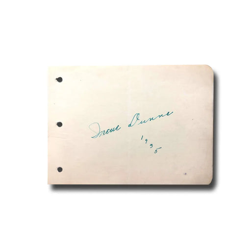 Irene Dunne Hand Signed Album Page Cut JSA COA Autograph Cimarron Actress 1935