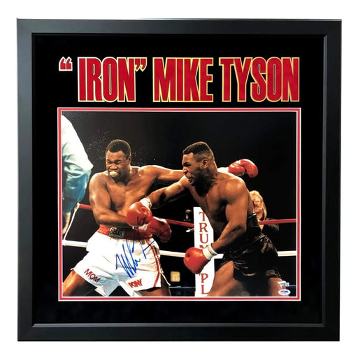 Iron Mike Tyson Hand Signed 16x20 Museum Quality Framed Photo PSA/DNA COA