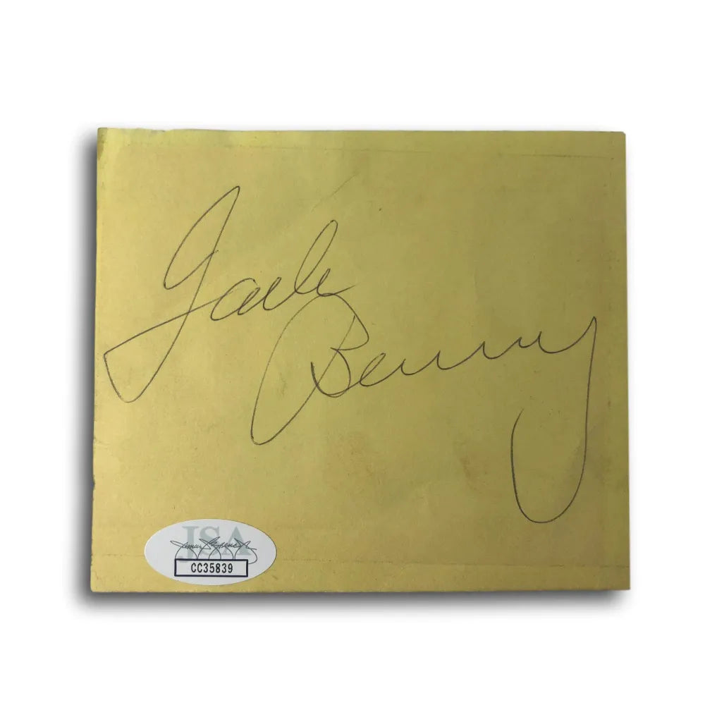 Jack Benny Signed Cut Signature JSA COA Autograph Comedian Rochester Uns Photo