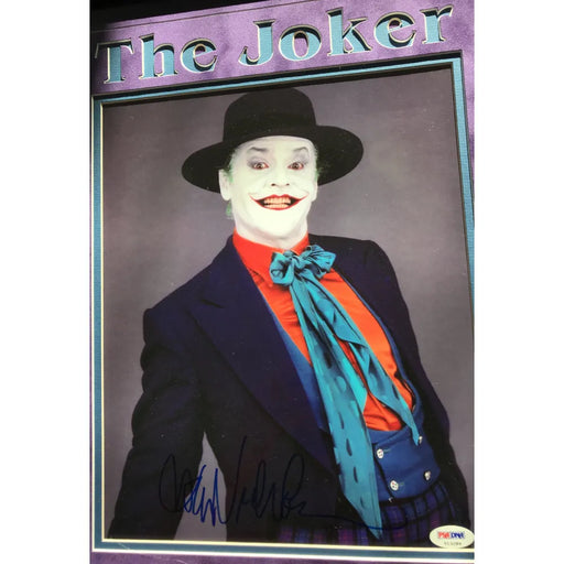Jack Nicholson Signed Joker 11X14 Photo Batman Framed Collage COA PSA Autograph