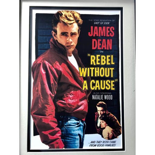 James Dean / Natalie Wood Rebel Without Cause Framed Collage W/ Facsimilie