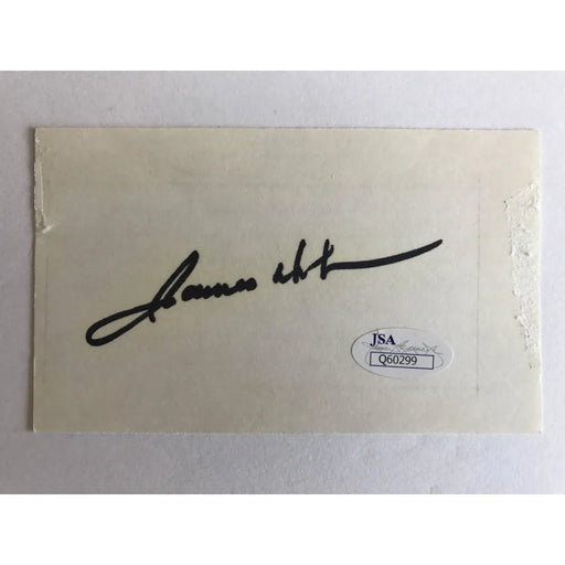 James Doohan Signed 3X5 Index Card JSA COA Star Trek Autograph Montgomery Scott