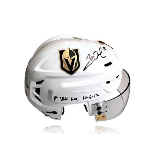 James Neal Signed & Game Used Vegas Golden Knights Helmet Inscribed ’1st Goal’ COA JSA VGK