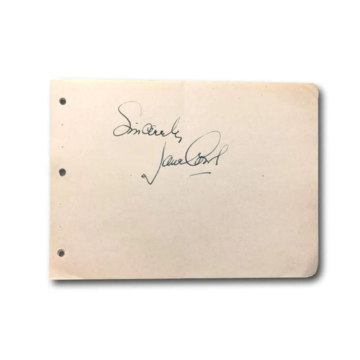 Jane Bailey Hand Signed Album Page Cut JSA COA Autograph Author Lark Song