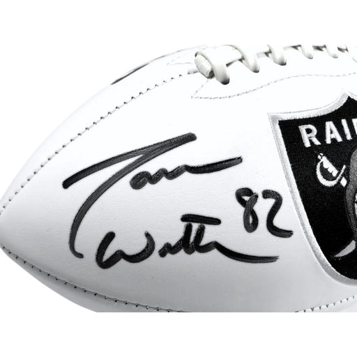 Jason Witten Signed Las Vegas Raiders White Logo Stat Football COA JSA Autograph