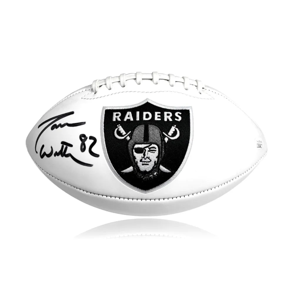 Jonathan Abrams Signed Raiders Logo Football (JSA COA)