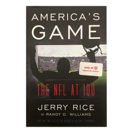 Jerry Rice Signed Book JSA COA America’s Game NFL At 100 Autograph